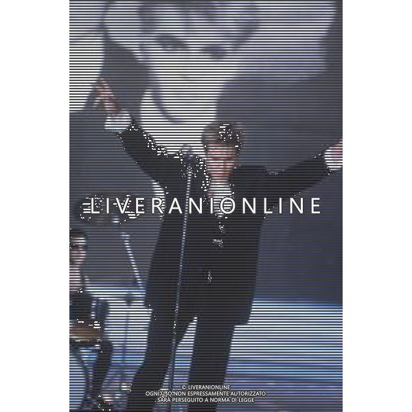 DIAP-RETROSPETTIVA SIMON LE BON CANTANTE NELLA FOTO SIMON LE BON NELL\'ANNO 1987 AG ALDO LIVERANI SAS