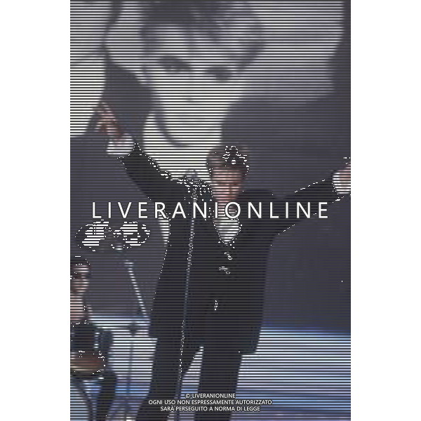 DIAP-RETROSPETTIVA SIMON LE BON CANTANTE NELLA FOTO SIMON LE BON NELL\'ANNO 1987 AG ALDO LIVERANI SAS