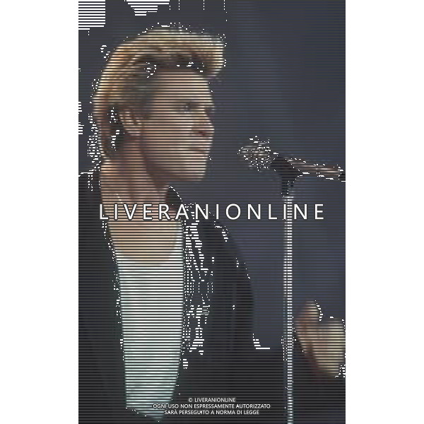 DIAP-RETROSPETTIVA SIMON LE BON CANTANTE NELLA FOTO SIMON LE BON NELL\'ANNO 1987 AG ALDO LIVERANI SAS