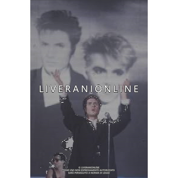 DIAP-RETROSPETTIVA SIMON LE BON CANTANTE NELLA FOTO SIMON LE BON NELL\'ANNO 1987 AG ALDO LIVERANI SAS