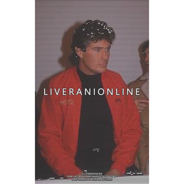 DIAP-RETROSPETTIVA DAVID HASSELFOFF ATTORE NELLA FOTO DAVID HASSELOFF OSPITE A MILANO DELLA TRASMISSIONE TELEVISIVA “DRIVE IN “ NELL\'ANNO 1988 AG ALDO LIVERANI SAS