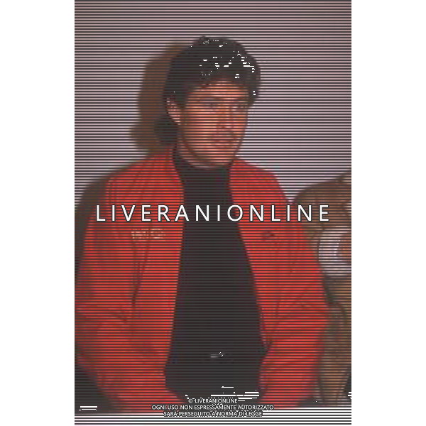 DIAP-RETROSPETTIVA DAVID HASSELFOFF ATTORE NELLA FOTO DAVID HASSELOFF OSPITE A MILANO DELLA TRASMISSIONE TELEVISIVA “DRIVE IN “ NELL\'ANNO 1988 AG ALDO LIVERANI SAS