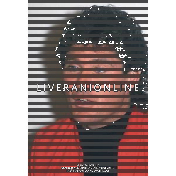 DIAP-RETROSPETTIVA DAVID HASSELFOFF ATTORE NELLA FOTO DAVID HASSELOFF OSPITE A MILANO DELLA TRASMISSIONE TELEVISIVA “DRIVE IN “ NELL\'ANNO 1988 AG ALDO LIVERANI SAS