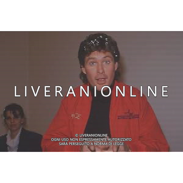 DIAP-RETROSPETTIVA DAVID HASSELFOFF ATTORE NELLA FOTO DAVID HASSELOFF OSPITE A MILANO DELLA TRASMISSIONE TELEVISIVA “DRIVE IN “ NELL\'ANNO 1988 AG ALDO LIVERANI SAS