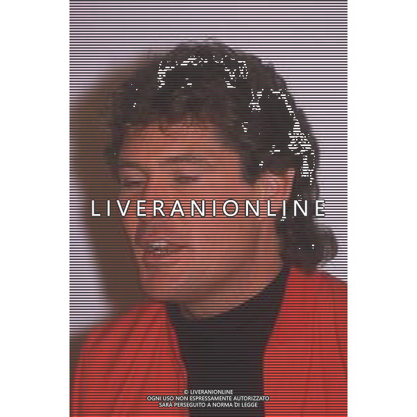 DIAP-RETROSPETTIVA DAVID HASSELFOFF ATTORE NELLA FOTO DAVID HASSELOFF OSPITE A MILANO DELLA TRASMISSIONE TELEVISIVA “DRIVE IN “ NELL\'ANNO 1988 AG ALDO LIVERANI SAS
