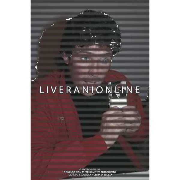 DIAP-RETROSPETTIVA DAVID HASSELFOFF ATTORE NELLA FOTO DAVID HASSELOFF OSPITE A MILANO DELLA TRASMISSIONE TELEVISIVA “DRIVE IN “ NELL\'ANNO 1988 AG ALDO LIVERANI SAS