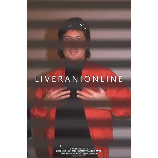 DIAP-RETROSPETTIVA DAVID HASSELFOFF ATTORE NELLA FOTO DAVID HASSELOFF OSPITE A MILANO DELLA TRASMISSIONE TELEVISIVA “DRIVE IN “ NELL\'ANNO 1988 AG ALDO LIVERANI SAS