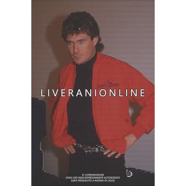 DIAP-RETROSPETTIVA DAVID HASSELFOFF ATTORE NELLA FOTO DAVID HASSELOFF OSPITE A MILANO DELLA TRASMISSIONE TELEVISIVA “DRIVE IN “ NELL\'ANNO 1988 AG ALDO LIVERANI SAS