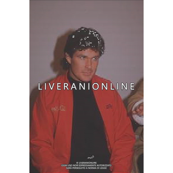 DIAP-RETROSPETTIVA DAVID HASSELFOFF ATTORE NELLA FOTO DAVID HASSELOFF OSPITE A MILANO DELLA TRASMISSIONE TELEVISIVA “DRIVE IN “ NELL\'ANNO 1988 AG ALDO LIVERANI SAS