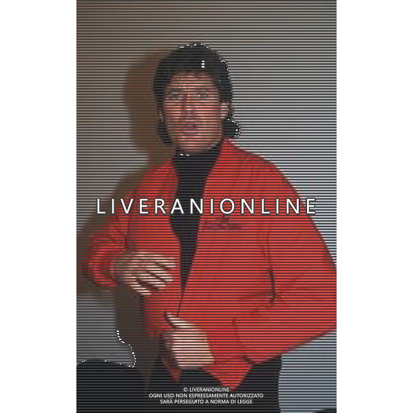 DIAP-RETROSPETTIVA DAVID HASSELFOFF ATTORE NELLA FOTO DAVID HASSELOFF OSPITE A MILANO DELLA TRASMISSIONE TELEVISIVA “DRIVE IN “ NELL\'ANNO 1988 AG ALDO LIVERANI SAS