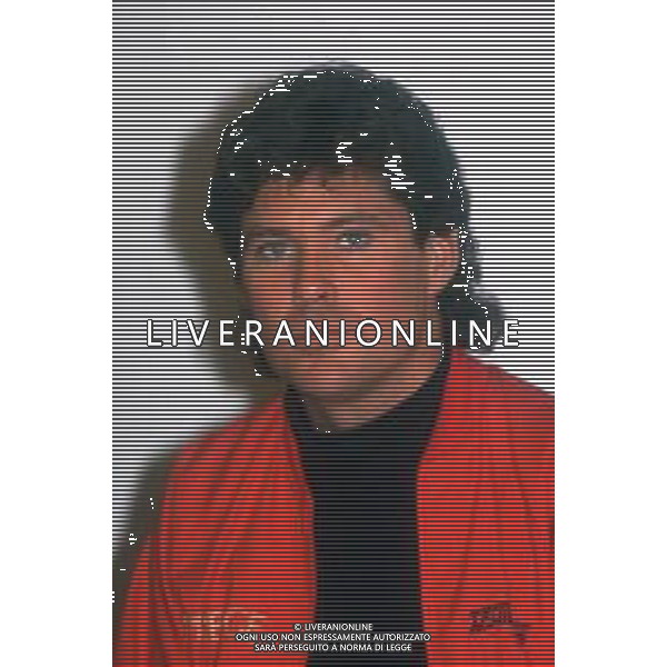 DIAP-RETROSPETTIVA DAVID HASSELFOFF ATTORE NELLA FOTO DAVID HASSELOFF OSPITE A MILANO DELLA TRASMISSIONE TELEVISIVA “DRIVE IN “ NELL\'ANNO 1988 AG ALDO LIVERANI SAS