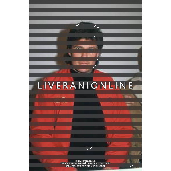 DIAP-RETROSPETTIVA DAVID HASSELFOFF ATTORE NELLA FOTO DAVID HASSELOFF OSPITE A MILANO DELLA TRASMISSIONE TELEVISIVA “DRIVE IN “ NELL\'ANNO 1988 AG ALDO LIVERANI SAS