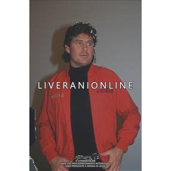 DIAP-RETROSPETTIVA DAVID HASSELFOFF ATTORE NELLA FOTO DAVID HASSELOFF OSPITE A MILANO DELLA TRASMISSIONE TELEVISIVA “DRIVE IN “ NELL\'ANNO 1988 AG ALDO LIVERANI SAS