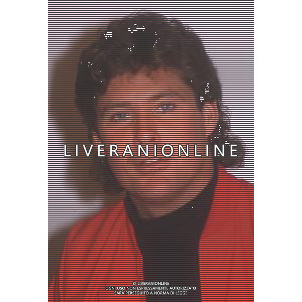 DIAP-RETROSPETTIVA DAVID HASSELFOFF ATTORE NELLA FOTO DAVID HASSELOFF OSPITE A MILANO DELLA TRASMISSIONE TELEVISIVA “DRIVE IN “ NELL\'ANNO 1988 AG ALDO LIVERANI SAS