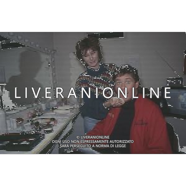 DIAP-RETROSPETTIVA DAVID HASSELFOFF ATTORE NELLA FOTO DAVID HASSELOFF OSPITE A MILANO DELLA TRASMISSIONE TELEVISIVA “DRIVE IN “ NELL\'ANNO 1988 AG ALDO LIVERANI SAS