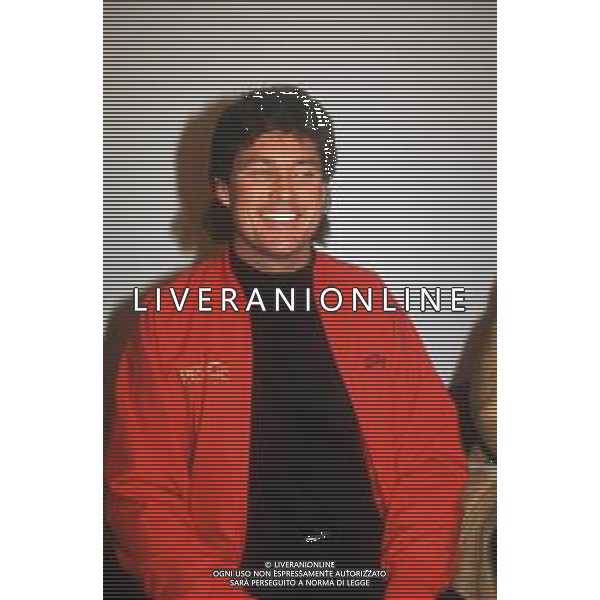 DIAP-RETROSPETTIVA DAVID HASSELFOFF ATTORE NELLA FOTO DAVID HASSELOFF OSPITE A MILANO DELLA TRASMISSIONE TELEVISIVA “DRIVE IN “ NELL\'ANNO 1988 AG ALDO LIVERANI SAS