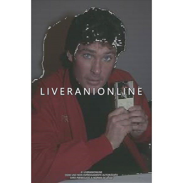 DIAP-RETROSPETTIVA DAVID HASSELFOFF ATTORE NELLA FOTO DAVID HASSELOFF OSPITE A MILANO DELLA TRASMISSIONE TELEVISIVA “DRIVE IN “ NELL\'ANNO 1988 AG ALDO LIVERANI SAS