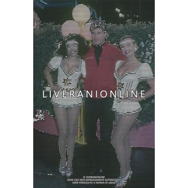 DIAP-RETROSPETTIVA DAVID HASSELFOFF ATTORE NELLA FOTO DAVID HASSELOFF OSPITE A MILANO DELLA TRASMISSIONE TELEVISIVA “DRIVE IN “ NELL\'ANNO 1988 AG ALDO LIVERANI SAS
