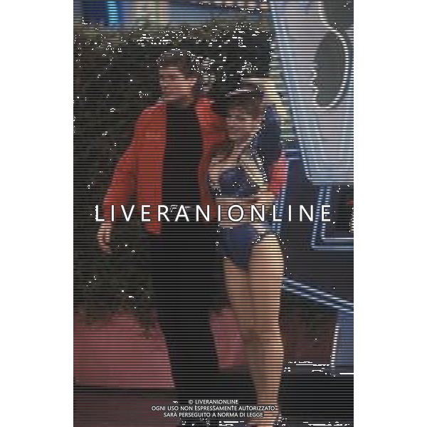 DIAP-RETROSPETTIVA DAVID HASSELFOFF ATTORE NELLA FOTO DAVID HASSELOFF OSPITE A MILANO DELLA TRASMISSIONE TELEVISIVA “DRIVE IN “ NELL\'ANNO 1988 AG ALDO LIVERANI SAS