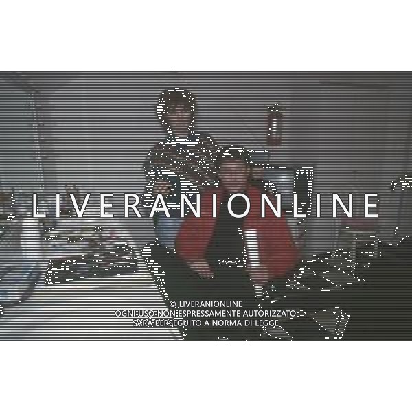 DIAP-RETROSPETTIVA DAVID HASSELFOFF ATTORE NELLA FOTO DAVID HASSELOFF OSPITE A MILANO DELLA TRASMISSIONE TELEVISIVA “DRIVE IN “ NELL\'ANNO 1988 AG ALDO LIVERANI SAS