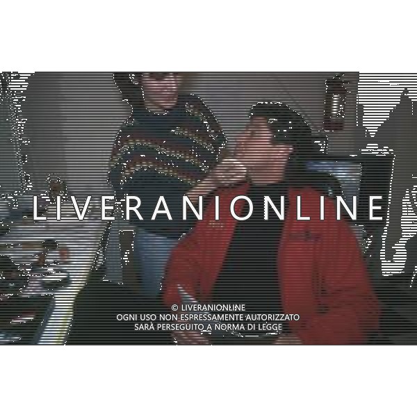 DIAP-RETROSPETTIVA DAVID HASSELFOFF ATTORE NELLA FOTO DAVID HASSELOFF OSPITE A MILANO DELLA TRASMISSIONE TELEVISIVA “DRIVE IN “ NELL\'ANNO 1988 AG ALDO LIVERANI SAS