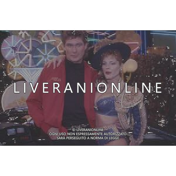 DIAP-RETROSPETTIVA DAVID HASSELFOFF ATTORE NELLA FOTO DAVID HASSELOFF OSPITE A MILANO DELLA TRASMISSIONE TELEVISIVA “DRIVE IN “ NELL\'ANNO 1988 AG ALDO LIVERANI SAS