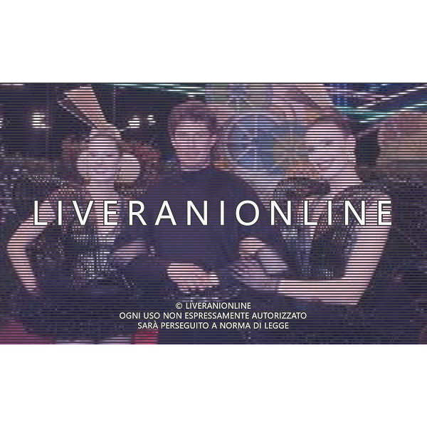 DIAP-RETROSPETTIVA DAVID HASSELFOFF ATTORE NELLA FOTO DAVID HASSELOFF OSPITE A MILANO DELLA TRASMISSIONE TELEVISIVA “DRIVE IN “ NELL\'ANNO 1988 AG ALDO LIVERANI SAS