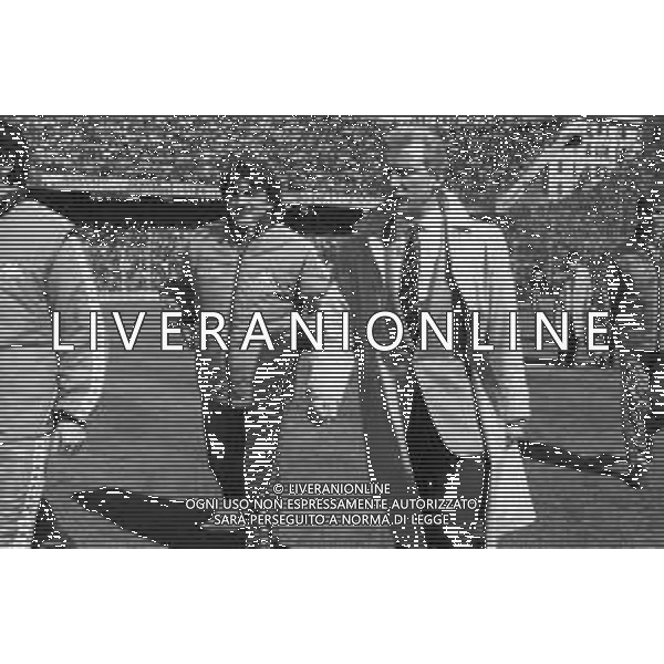 NEG- RETROSPETTIVA GIOVANNI TRAPATTONI ALLENATORE JUVENTUS NELLA FOTO GIOVANNI TRAPATTONI CON IL CALCIATORE LUCIANO BODINI NELL’ANNO 1985-1986 AG ALDO LIVERANI SAS