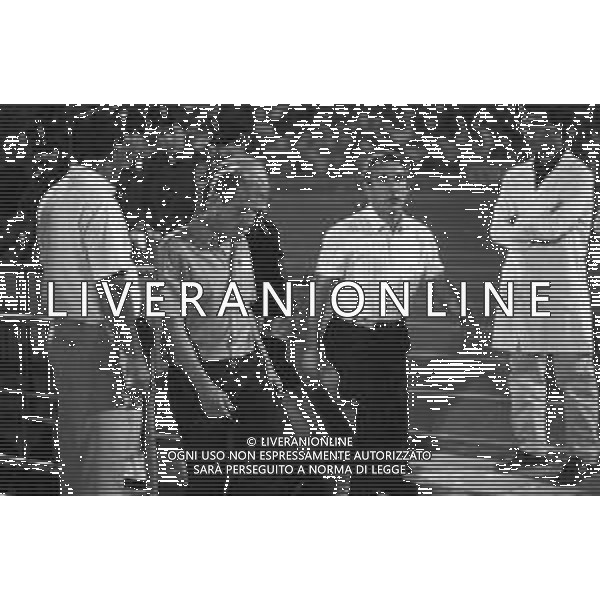 NEG- RETROSPETTIVA GIOVANNI TRAPATTONI ALLENATORE JUVENTUS NELLA FOTO GIOVANNI TRAPATTONI CON OSVALDO BAGNOLI (ALLENATORE VERONA) NELL’ANNO 1985-1986 AG ALDO LIVERANI SAS