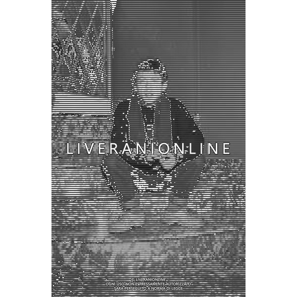 Neg- RETROSPETTIVA PAOLO ROSSI ATTORE E COMICO NELLA FOTO PAOLO ROSSI A MILANO TERRAZZA MARTINI NELL’ANNO 1987 AG ALDO LIVERANI SAS