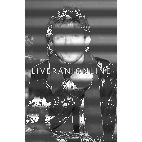 Neg- RETROSPETTIVA PAOLO ROSSI ATTORE E COMICO NELLA FOTO PAOLO ROSSI A MILANO TERRAZZA MARTINI NELL’ANNO 1987 AG ALDO LIVERANI SAS