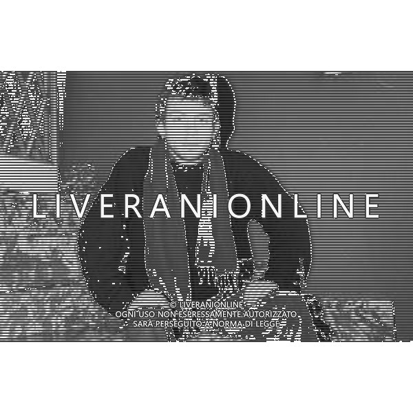 Neg- RETROSPETTIVA PAOLO ROSSI ATTORE E COMICO NELLA FOTO PAOLO ROSSI A MILANO TERRAZZA MARTINI NELL’ANNO 1987 AG ALDO LIVERANI SAS