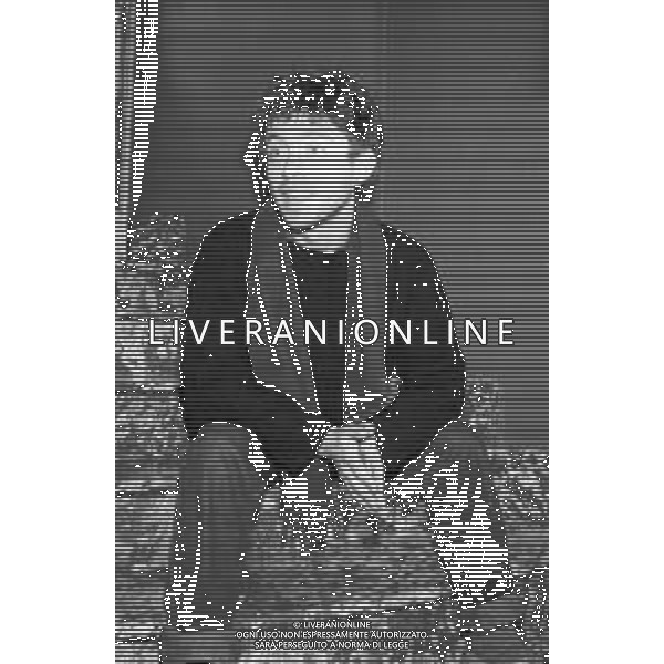 Neg- RETROSPETTIVA PAOLO ROSSI ATTORE E COMICO NELLA FOTO PAOLO ROSSI A MILANO TERRAZZA MARTINI NELL’ANNO 1987 AG ALDO LIVERANI SAS