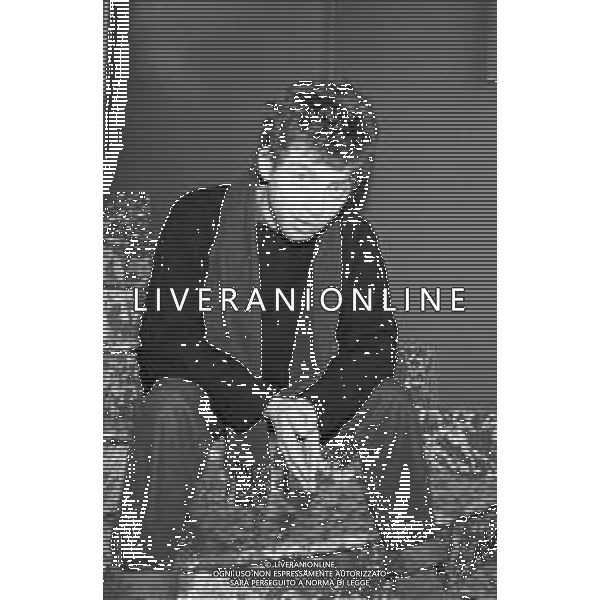 Neg- RETROSPETTIVA PAOLO ROSSI ATTORE E COMICO NELLA FOTO PAOLO ROSSI A MILANO TERRAZZA MARTINI NELL’ANNO 1987 AG ALDO LIVERANI SAS