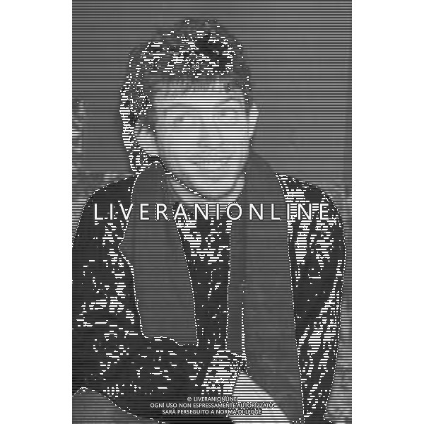 Neg- RETROSPETTIVA PAOLO ROSSI ATTORE E COMICO NELLA FOTO PAOLO ROSSI A MILANO TERRAZZA MARTINI NELL’ANNO 1987 AG ALDO LIVERANI SAS