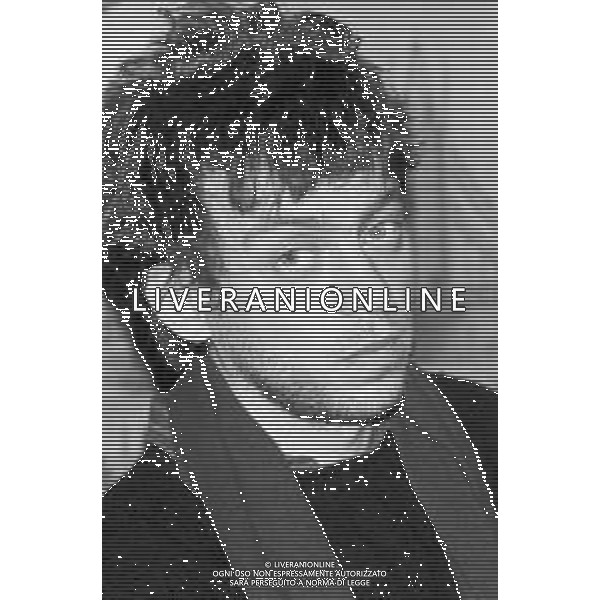 Neg- RETROSPETTIVA PAOLO ROSSI ATTORE E COMICO NELLA FOTO PAOLO ROSSI A MILANO TERRAZZA MARTINI NELL’ANNO 1987 AG ALDO LIVERANI SAS