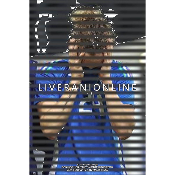 TVRCOR - Italia vs Brasile – Amichevole nazionale Italiana femminile – Stadio Ennio Tardini Parma (PR) 28-10-2025 nella foto delusione Angelica Soffia infortunata FOTO ROBERTA CORRADIN-AG ALDO LIVERANI SAS