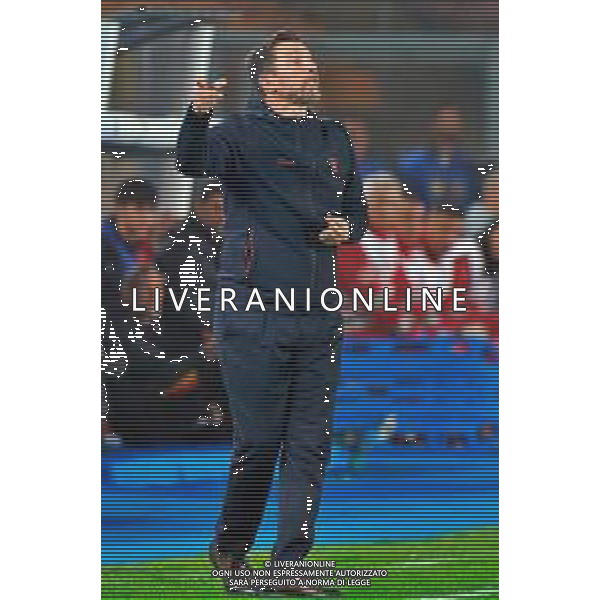 TVEM October 28, 2025 Lecce, Italy - US Lecce vs SSC Napoli - Italian soccer serie A 2025/26 - Via Del Mare Stadium. In the pic: coach Eusebio Di Francesco of US Lecce FOTO EMMANUELE MASTRODONATO-AG ALDO LIVERNI SAS