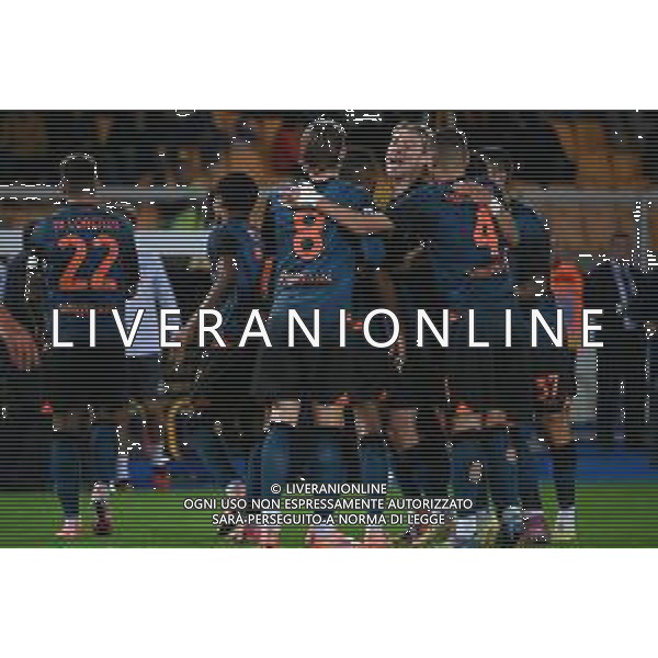 TVPG US Lecce vs SSC Napoli nella foto Esultanza dopo il gol di Anguissa SSC Napoli Lecce (ITA) 28-10 -2025 Stadio “E. Giardiniero” Via del Mare - Nona Giornata Serie A EniLive 2025/26 ©TVPG Pasquale Golia - AGENZIA ALDO LIVERANI SAS