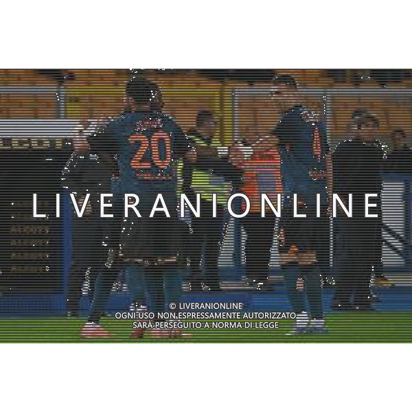 TVPG US Lecce vs SSC Napoli nella foto Esultanza dopo il gol di Anguissa SSC Napoli Lecce (ITA) 28-10 -2025 Stadio “E. Giardiniero” Via del Mare - Nona Giornata Serie A EniLive 2025/26 ©TVPG Pasquale Golia - AGENZIA ALDO LIVERANI SAS