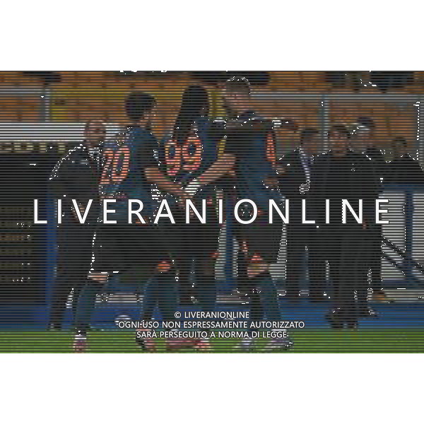 TVPG US Lecce vs SSC Napoli nella foto Esultanza dopo il gol di Frank Anguissa (SSC Napoli), Eljif Elmas (SSC Napoli) e Alessandro Buongiorno (SSC Napoli) Lecce (ITA) 28-10 -2025 Stadio “E. Giardiniero” Via del Mare - Nona Giornata Serie A EniLive 2025/26 ©TVPG Pasquale Golia - AGENZIA ALDO LIVERANI SAS