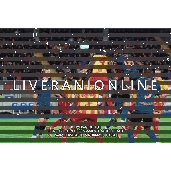 TVEM October 28, 2025 Lecce, Italy - US Lecce vs SSC Napoli - Italian soccer serie A 2025/26 - Via Del Mare Stadium. In the pic: Frank Anguissa of SSC Napoli scores a goal of 0-1 ©TVEM Emmanuele Mastrodonato - AGENZIA ALDO LIVERANI SAS