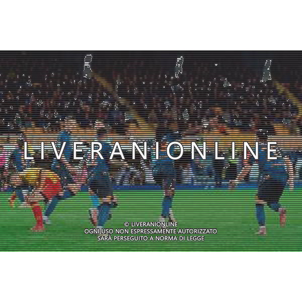 TVEM October 28, 2025 Lecce, Italy - US Lecce vs SSC Napoli - Italian soccer serie A 2025/26 - Via Del Mare Stadium. In the pic: Frank Anguissa of SSC Napoli celebrates after scoring a goal ©TVEM Emmanuele Mastrodonato - AGENZIA ALDO LIVERANI SAS