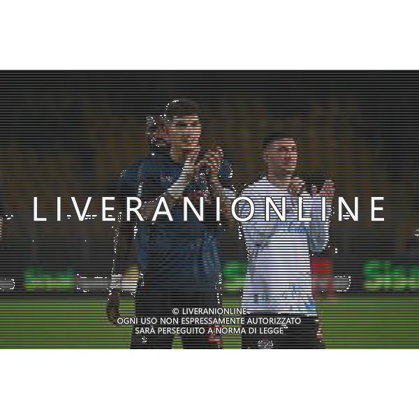 TVPG US Lecce vs SSC Napoli nella foto Esultanza dopo la vittoria Giovanni Di Lorenzo (SSC Napoli) e Matteo Politano (SSC Napoli) Lecce (ITA) 28-10 -2025 Stadio “E. Giardiniero” Via del Mare - Nona Giornata Serie A EniLive 2025/26 ©TVPG Golia - AGENZIA ALDO LIVERANI SAS