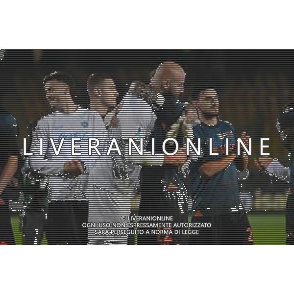 TVPG US Lecce vs SSC Napoli nella foto Esultanza dopo la vittoria Vanja Milinkovic-Savic (SSC Napoli) e Giovanni Di Lorenzo (SSC Napoli) Lecce (ITA) 28-10 -2025 Stadio “E. Giardiniero” Via del Mare - Nona Giornata Serie A EniLive 2025/26 ©TVPG Golia - AGENZIA ALDO LIVERANI SAS