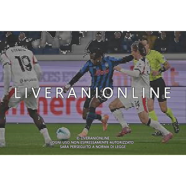 Atalanta vs Milan nella foto Ademola Lookman (Atalanta) in azione Bergamo 28-10-2025 New Balance Arena - Stadio di Bergamo Atalanta vs Milan Campionato Serie A Enilive - 9a giornata foto Roberto Garavaglia/Agenzia Aldo Liverani sas