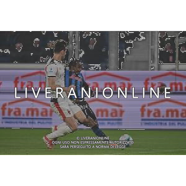 Atalanta vs Milan nella foto Ademola Lookman (Atalanta) segna il gol dell\'1 a 1 Bergamo 28-10-2025 New Balance Arena - Stadio di Bergamo Atalanta vs Milan Campionato Serie A Enilive - 9a giornata foto Roberto Garavaglia/Agenzia Aldo Liverani sas