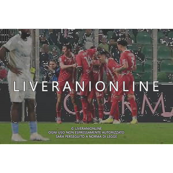 Palermo, Italia, 28 ottobre 2025. Stadio Renzo Barbera, Palermo vs Monza, match valido per il campionato di Serie B 2025/2026. Nella foto: Esultanza Dany Mota (Monza) ©FEDERICO SERRA - AGENZIA ALDO LIVERANI SAS