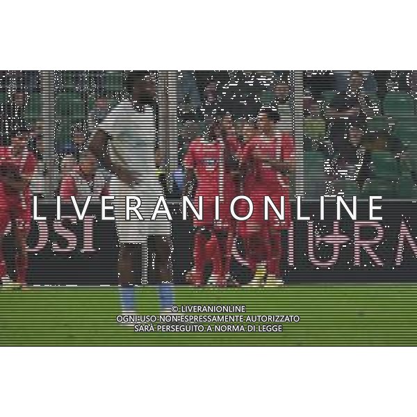 Palermo, Italia, 28 ottobre 2025. Stadio Renzo Barbera, Palermo vs Monza, match valido per il campionato di Serie B 2025/2026. Nella foto: Esultanza Dany Mota (Monza) ©FEDERICO SERRA - AGENZIA ALDO LIVERANI SAS