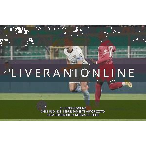 Palermo, Italia, 28 ottobre 2025. Stadio Renzo Barbera, Palermo vs Monza, match valido per il campionato di Serie B 2025/2026. Nella foto: Jacopo Segre (Palermo FC) e Keita Balde’ (Monza) ©FEDERICO SERRA - AGENZIA ALDO LIVERANI SAS